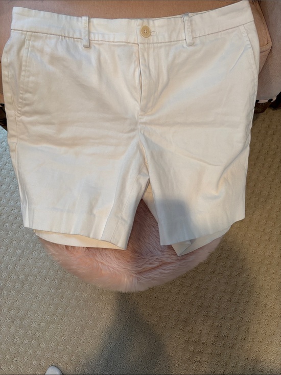 Ralph Lauren Pants - Ralph Lauren Cream Flat-Front Women's Shorts